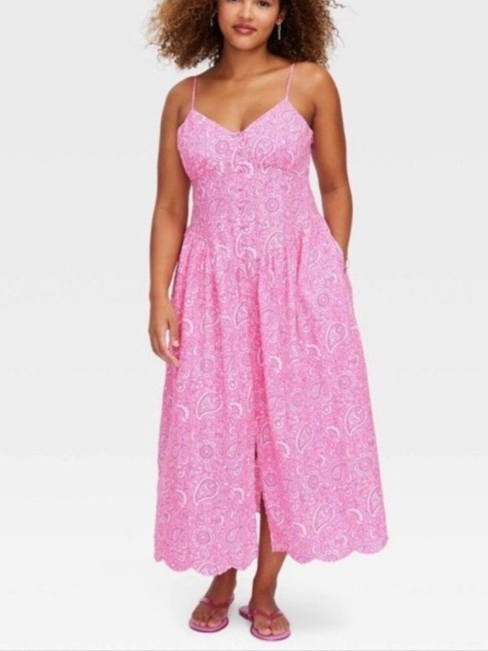 NWT Roller Rabbit x Target Pink Tiered Maxi Dress | Size XS